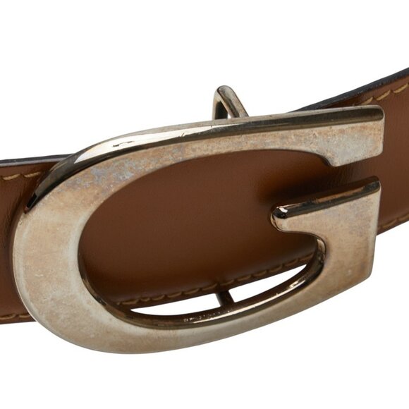 Gucci belt, size: 75 30 036 1406 0956, brown leather, women's, GUCCI